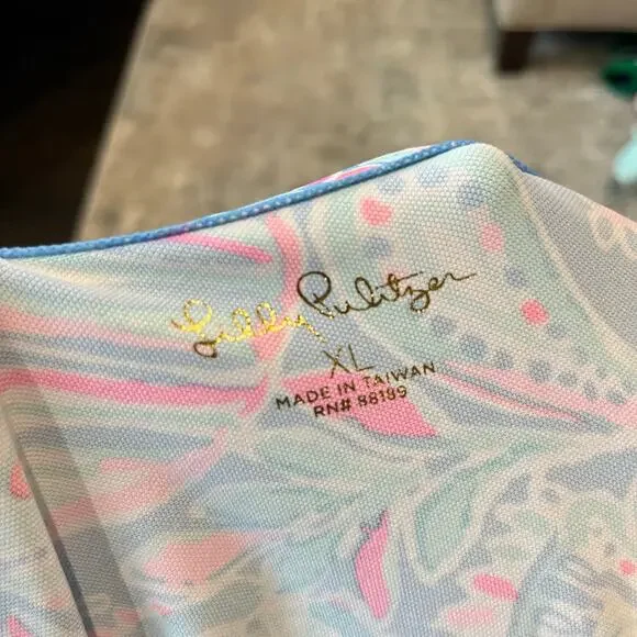 NWT Lilly Pulitzer UPF 50+ Nadine Shift Dress Zanzibar Blue Fish Kiss XL $178 - Picture 9 of 11